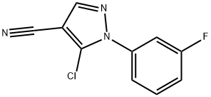5-chloro-1-(3-fluorophenyl)-1H-pyrazole-4-carbonitrile