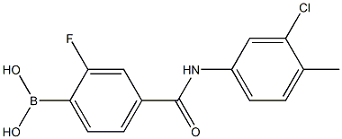4-(3-Chloro-4-MethylphenylcarbaMoyl)-2-fluorobenzeneboronic acid, 97%