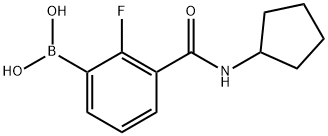 3-(CyclopentylcarbaMoyl)-2-fluorobenzeneboronic acid, 97%