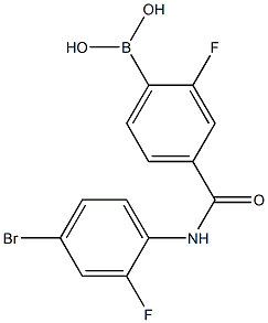 4-(4-BroMo-2-fluorophenylcarbaMoyl)-2-fluorobenzeneboronic acid, 97%