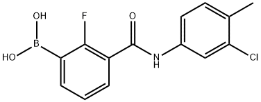 3-(3-Chloro-4-MethylphenylcarbaMoyl)-2-fluorobenzeneboronic acid, 97%