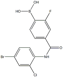 4-(4-BroMo-2-chlorophenylcarbaMoyl)-2-fluorobenzeneboronic acid, 97%