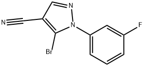5-bromo-1-(3-fluorophenyl)-1H-pyrazole-4-carbonitrile