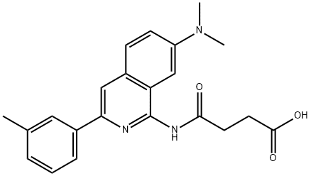 4-(7-(diMethylaMino)-3-M-tolylisoquinolin-1-ylaMino)-4-oxobutanoic acid
