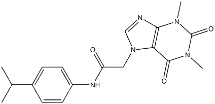 2-(1,3-diMethyl-2,6-dioxo-1,2,3,6-tetrahydropurin-7-yl)-N-(4-isopropylphenyl)acetaMide
