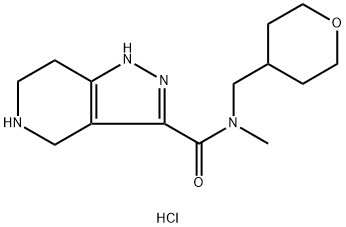 N-Methyl-N-(tetrahydro-2H-pyran-4-ylmethyl)-4,5,6, 7-tetrahydro-1H-pyrazolo[4,3-c]pyridine-3-carboxa