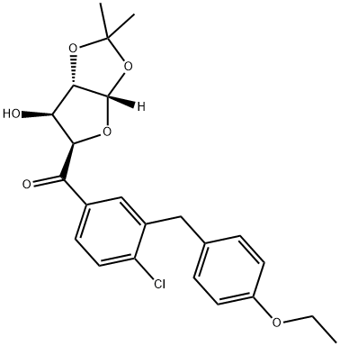 D-xylo-Pentodialdo-5,2-furanose, 1-C-[4-chloro-3-[(4-ethoxyphenyl)Methyl]phenyl]-4,5-O-(1-Methylethylidene)-,(5S)-