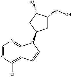 CyclopentaneMethanol, 4-(4-chloro-7H-pyrrolo[2,3-d]pyriMidin-7-yl)-2-hydroxy-, (1S,2S,4R)-