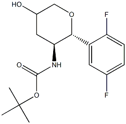 tert-butyl [(2R,3S)-2-(2,5-difluorophenyl)-5-hydroxytetrahydro-2H-pyran-3-yl]carbaMate