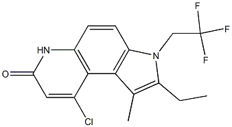 9-Chloro-2-ethyl-1-methyl-3-(2,2,2-trifluoroethyl)-3H-pyrrolo[3,2-f]quinolin-7(6H)-one