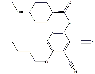 trans-4-Ethylcyclohexanecarboxylic acid 2,3-dicyano-4-(pentyloxy)phenyl ester