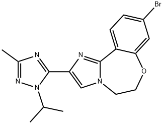 IMidazo[1,2-d][1,4]benzoxazepine, 9-broMo-5,6-dihydro-2-[3-Methyl-1-(1-Methylethyl)-1H-1,2,4-triazol-5-yl]-