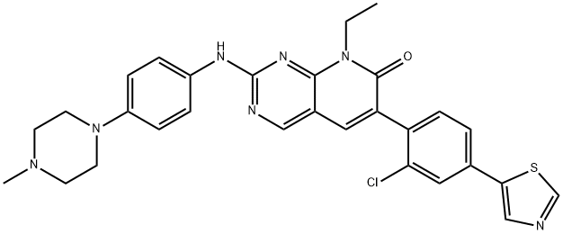 6-(2-Chloro-4-thiazol-5-yl-phenyl)-8-ethyl-2-[4-(4-Methyl-piperazin-1-yl)-phenylaMino]-8H-pyrido[2,3-d]pyriMidin-7-one