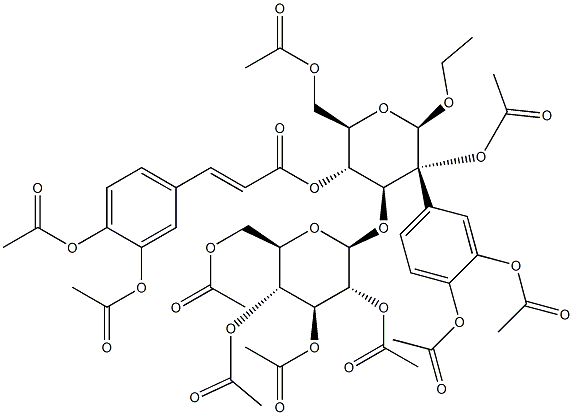 β-D-Glucopyranoside, 2-[3,4-bis(acetyloxy)phenyl]ethyl 3-O-(2,3,4,6-tetra-O-acetyl-β-D-glucopyranosyl)-, 2,6-diacetate 4-[3-[3,4-bis(acetyloxy)phenyl]-2-propenoate], (E)-