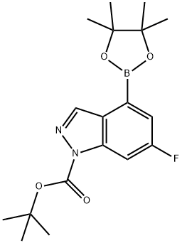 tert-butyl 6-fluoro-4-(4,4,5,5-tetramethyl-1,3,2-dioxaborolan-2-yl)-1H-indazole-1-carboxylate