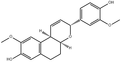 (3R,4aS,10bR)-4a,5,6,10b-Tetrahydro-3-(4-hydroxy-3-methoxyphenyl)-9-methoxy-3H-naphtho[2,1-b]pyran-8-ol