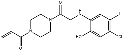 1-(4-(2-((4-chloro-2-hydroxy-5-iodophenyl)aMino)acetyl)piperazin-1-yl)prop-2-en-1-one
