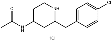 AcetaMide, N-[2-[(4-chlorophenyl)Methyl]-4-piperidinyl]-, Monohydrochloride, trans- (9CI)