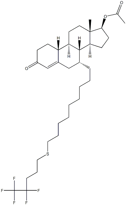 (7alpha,17beta)-17-(Acetyloxy)-7-[9-[(4,4,5,5,5-pentafluoropentyl)thio]nonyl]estr-4-en-3-one