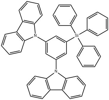 SiMCP , 9,9'-(5-(triphenylsilyl)-1,3-phenylene)bis(9H-carba