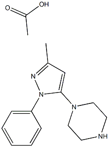 Piperazine, 1-(3-Methyl-1-phenyl-1H-pyrazol-5-yl)- (acetate)