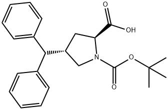 (2S,4S)-4-benzhydryl-1-(tert-butoxycarbonyl)pyrrolidine-2-carboxylic acid