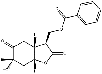 [3S,3aα,7aα,(-)]-3a,6,7,7a-Tetrahydro-6β-hydroxy-3α-[(benzoyloxy)methyl]-6-methylbenzofuran-2,5(3H,4H)-dione