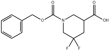 1-(benzyloxycarbonyl)-5,5-difluoropiperidine-3-carboxylic acid