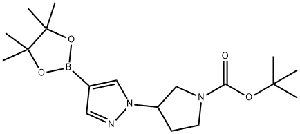 tert-butyl 3-[4-(tetramethyl-1,3,2-dioxaborolan-2-yl)-1H-pyrazol-1-yl]pyrrolidine-1-carboxylate