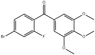 (4-bromo-2-fluorophenyl)-(3,4,5-trimethoxyphenyl)methanone