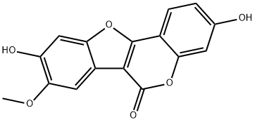 3,9-Dihydroxy-8-methoxy-6H-benzofuro(3,2-c)(1)benzopyran-6-one
