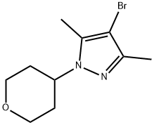 4-BROMO-3,5-DIMETHYL-1-(TETRAHYDRO-2H-PYRAN-4-YL)-1H-PYRAZOLE