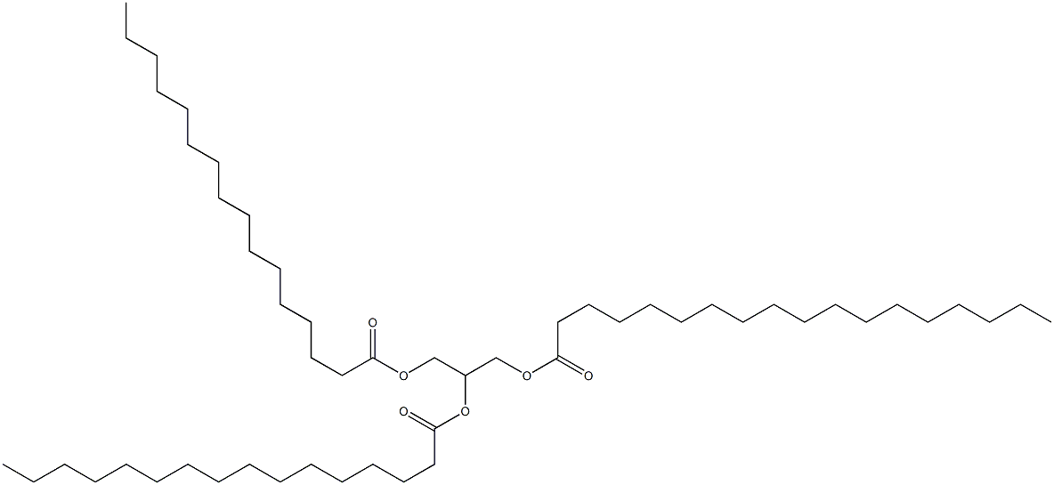 Octadecanoic acid, 2,3-bis[(1-oxohexadecyl)oxy]propyl ester