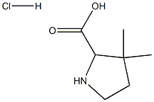 3,3-DIMETHYLPYRROLIDINE-2-CARBOXYLIC ACID hydrochloride