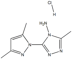 3-(3,5-Dimethyl-1H-pyrazol-1-yl)-5-methyl-4H-1,2,4-triazol-4-amine hydrochloride
