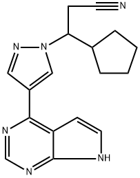 3-(4-(7H-pyrrolo[2,3-d]pyrimidin-4-yl)-1H-pyrazol-1-yl)-3-cyclopentylpropanenitrile