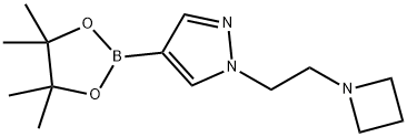 1-[2-(azetidin-1-yl)ethyl]-4-(tetramethyl-1,3,2-dioxaborolan-2-yl)-1H-pyrazole