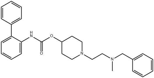 1-(2-(3-((4-carbamoylpiperidin-1-yl)methyl)-N-methylbenzamido)ethyl)piperidin-4-yl [1,1'-biphenyl]-2-ylcarbamate