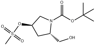 (2S,4R)-tert-Butyl 2-(hydroxymethyl)-4-(methylsulfonyloxy)pyrrolidine-1-carboxylate