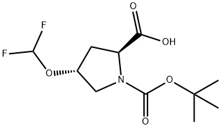 (2S,4R)-1-(TERT-BUTOXYCARBONYL)-4-(DIFLUOROMETHOXY)PYRROLIDINE-2-CARBOXYLIC ACID