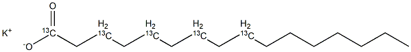 Potassium palmitate-1,3,5,7,9-13C5