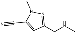 1H-Pyrazole-5-carbonitrile, 1-methyl-3-[(methylamino)methyl]-