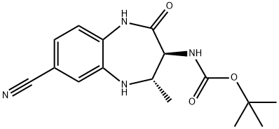 tert-butyl ((3S,4S)-7-cyano-4-methyl-2-oxo-2,3,4,5-tetrahydro-1H-benzo[b][1,4]diazepin-3-yl)carbamate