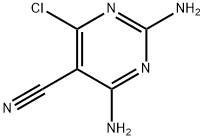 5-Pyrimidinecarbonitrile, 2,4-diamino-6-chloro-