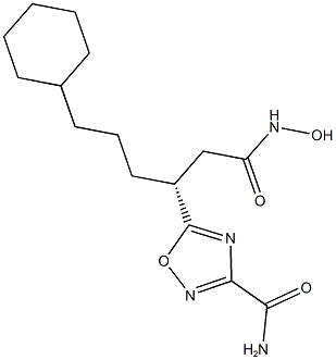 3-(Aminocarbonyl)-β-(3-cyclohexylpropyl)-N-hydroxy-1,2,4-oxadiazole-5-propanamide