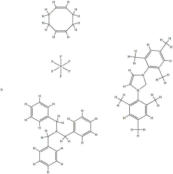 Tribenzylphosphine(1,5-cyclooctadiene)[1,3-bis(2,4,6-triMethylphenyl)iMidazol-2-ylidene]iridiuM(I) hexafluorophosphate, Min. 98%