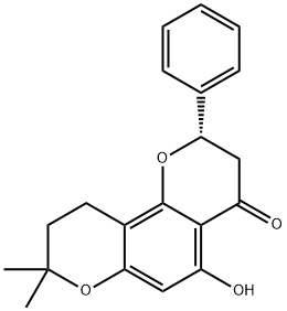 4H,?8H-?Benzo[1,?2-?b:3,?4-?b']?dipyran-?4-?one, 2,?3,?9,?10-?tetrahydro-?5-?hydroxy-?8,?8-?dimethyl-?2-?phenyl-?, (S)?- (9CI)