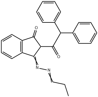 2-Diphenylacetyl-3-(propylidene-hydrazono)indan-1-one,  2-Diphenylacetyl-indan-1,3-dione-1-propylidenehydrazone
