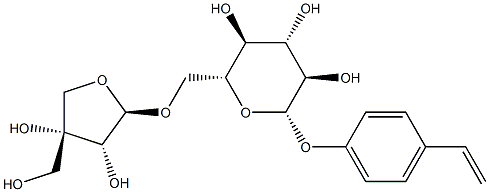 p-Vinylphenyl O-[beta-D-apiofurasyl-(1-6)]-beta-D-glucopyraside