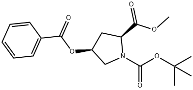 (2S,4S)-1-tert-butyl 2-Methyl 4-(benzoylo×y)pyrrolidine-1,2-dicarbo×ylate